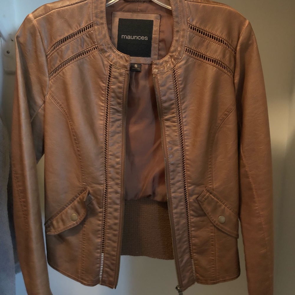 Faux leather jacket